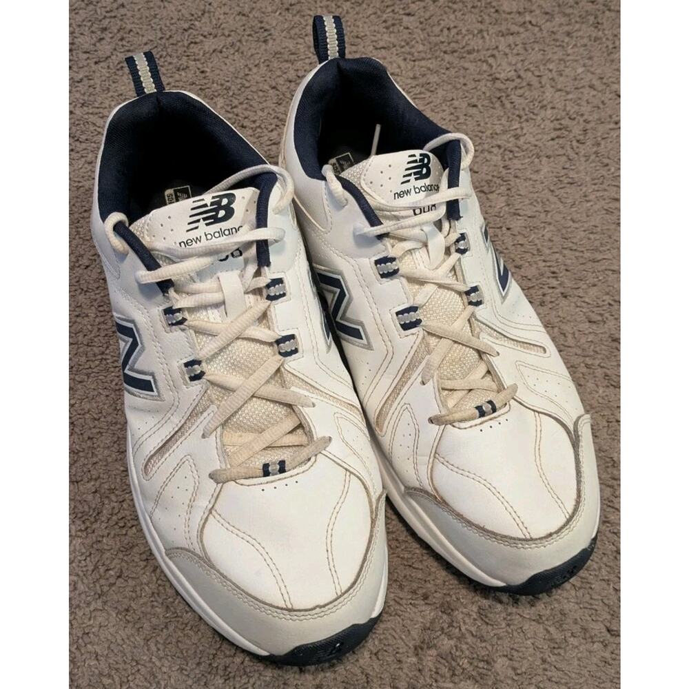 New Balance 608v5 White Navy Shoes MX608WN5 Men's 12 4E Extra Wide - Picture 3 of 6
